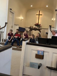 The children's sermon from a worship service