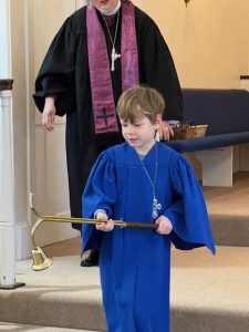Youth served as acolytes.